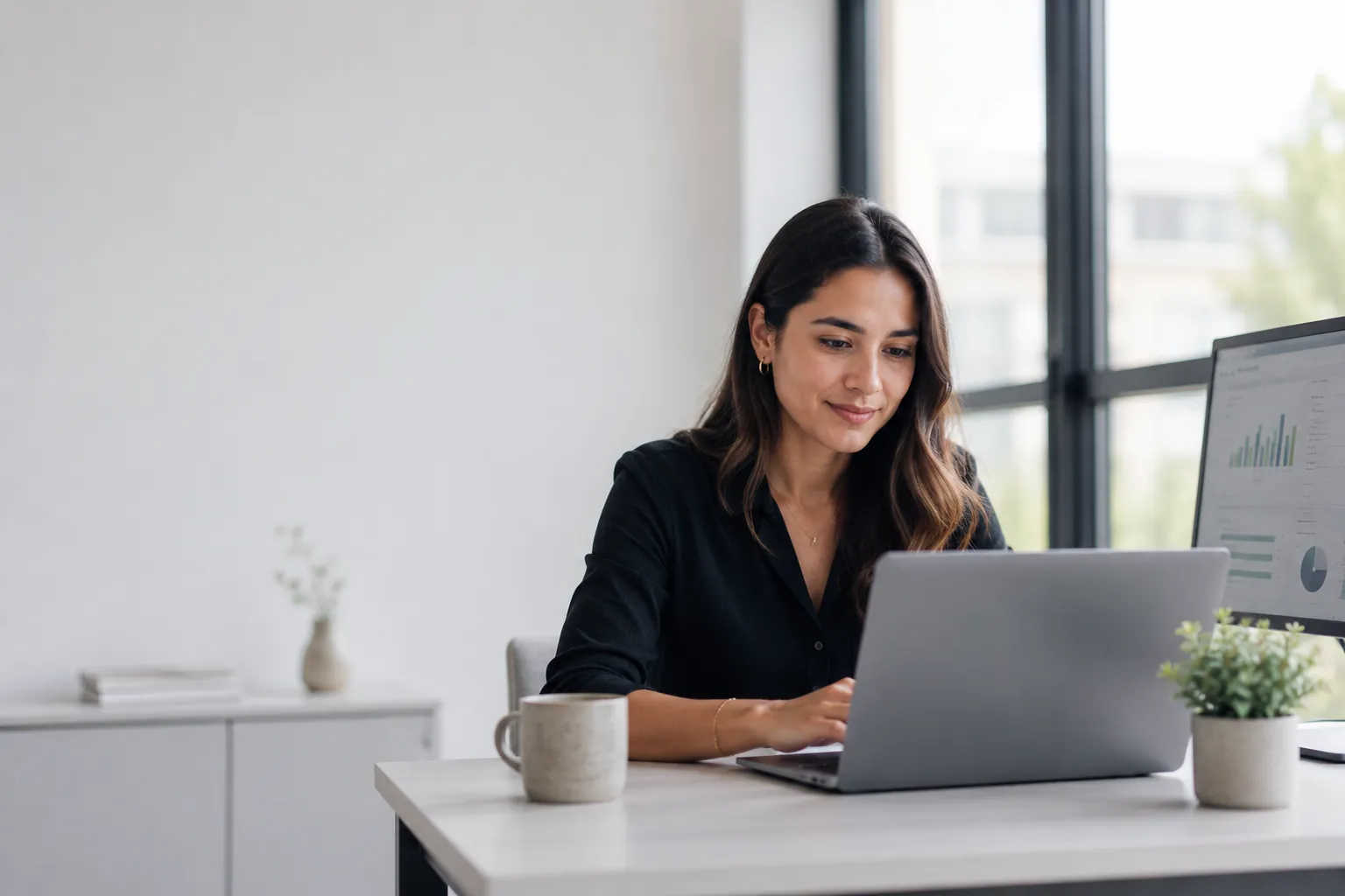AI trained virtual assistant at work
